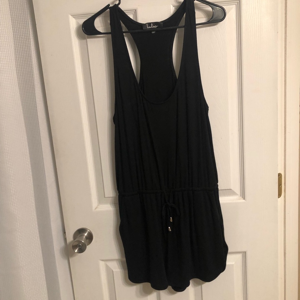 Casual black romper